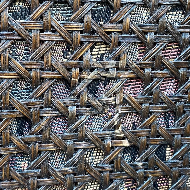 Brown Antique Carved English Oak Barley Twist Lounge Chair With Caned Back & Sides For Sale - Image 8 of 13