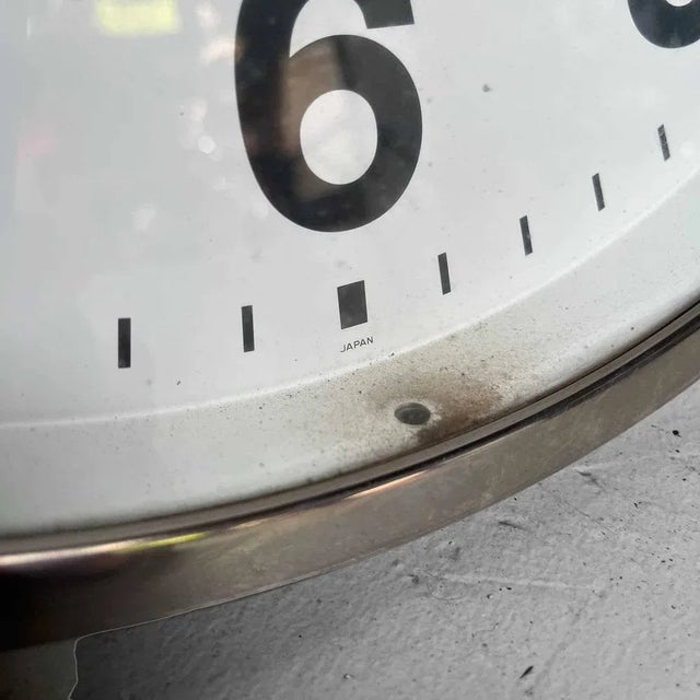 1980s Industrial Seiko KH411S Wall Clock, Japan, 1980s For Sale - Image 5 of 8