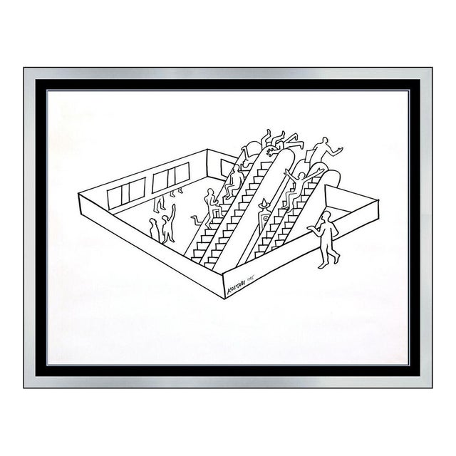 Late 20th Century Portal of Authority, Mark Kostabi For Sale