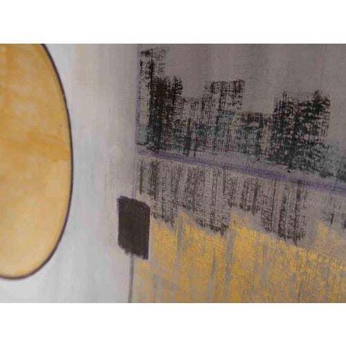 This one-of-a-kind painting by Anna Maria Caboni presents a refined geometric abstraction defined by balance, rhythm, and...