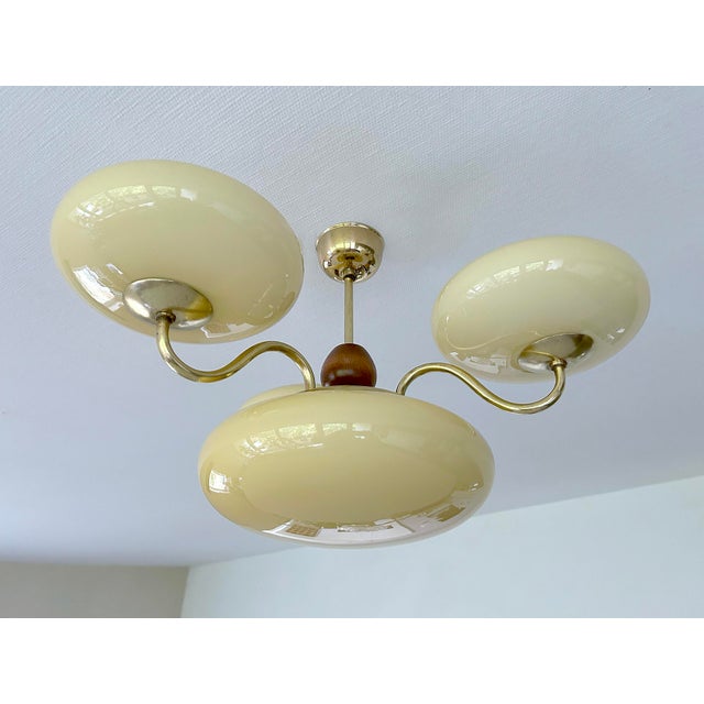 1930s Art Deco Pendant Light in Glass, 1930s For Sale - Image 5 of 18