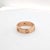 Rose Cartier "Love" Ring With Three Diamonds in 18k Rose Gold - Size 7.5 For Sale - Image 8 of 8