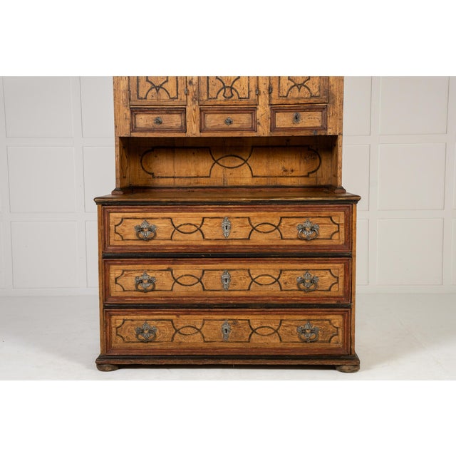 Wood Pine Cabinet, 18th Century For Sale - Image 7 of 13