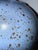 Metal Signed Robin’s Egg Glaze Finish Bulbous Turned Studio Pottery Ceramic Lamp For Sale - Image 7 of 9