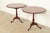 Smith & Watson Georgian Mahogany and Burl Wood Pedestal Tea Tables, Pair For Sale - Image 11 of 11