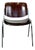 Brown Wooden DSC 106 Stacking Chair attributed to Giancarlo Piretti for Castelli / Anonima Castelli, Italy, 1970s For Sale