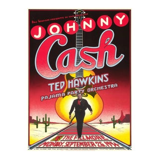 1994 Johnny Cash the Fillmore Poster For Sale