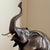 Mid-Century Modern Large Mid-20th Century Brass Elephant Sculpture W/ Bronze Patinated Finish For Sale - Image 3 of 11