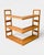 Original corner wall-mounted shelving system designed by Poul Cadovius and manufactured by the Danish company Cado....