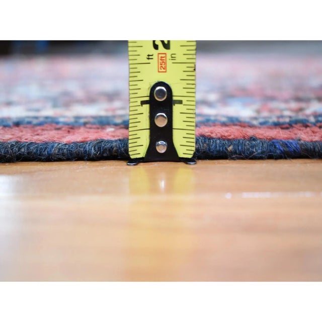 1910s Terracotta Antique Persian Rug For Sale - Image 10 of 12