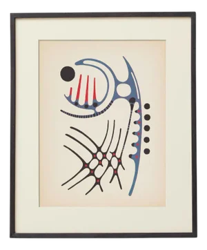 Moisès Villèlia, Aumun, No. 89/100, Illustrating a Poem, 1961, Linocut