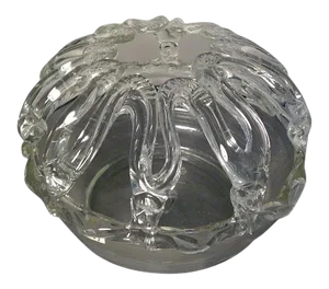 19th Century American Blown Glass Bride's Bank, Wedding Basket or Flower Frog