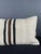 Turkish Hemp Pillow Cushion Natural Beige Black Pillow Cushion Cover 16" x 24" For Sale - Image 4 of 4