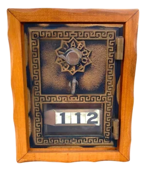 Antique Art Deco Postal Door Repurposed as Lock Box Bank