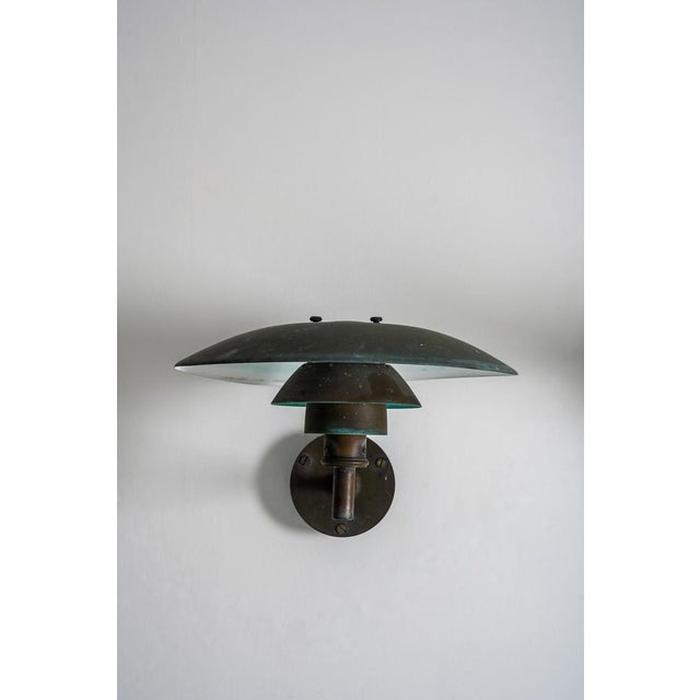 Copper PH 4.5 Wall Lamps attributed to Poul Henningsen for Louis Poulsen, Denmark, 1980s, Set of 2 For Sale - Image 8 of 17