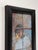 Abstract Frozen Lightning by Lisa Fricker | Oil on Board Portrait of a young person behind a frosted window. For Sale - Image 3 of 4