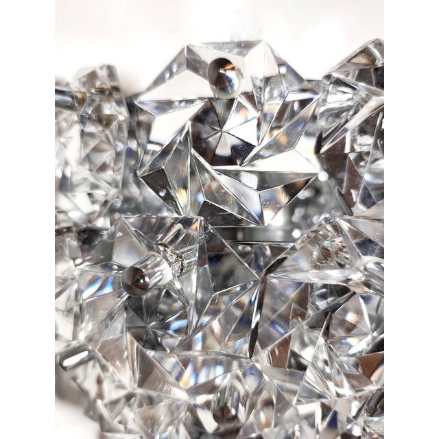German Crystal Wall Sconce, 1970s For Sale - Image 10 of 12