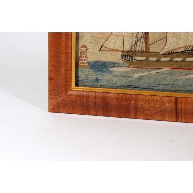 Late 19th Century British Sailor’s Woolwork of a British Clipper Ship For Sale - Image 5 of 7
