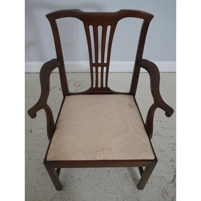 Age: Approx: 50 Years Old Details: Colonial Williamsburg WA-1018 Arm Chairs Are Slightly Darker High Quality Construction...