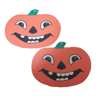 Happy Pumpkins Jack O Lanterns Die Cut Halloween For Sale