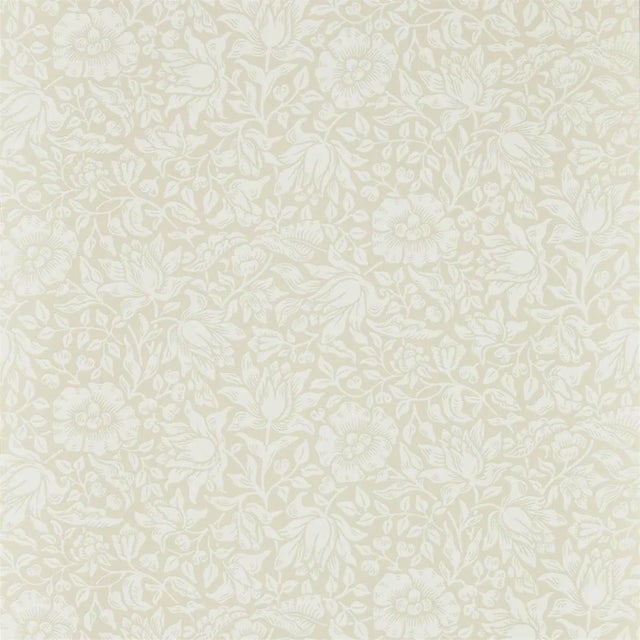 Morris & Co Mallow Wallpaper in Cream Ivory For Sale