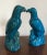 19th Century Chinese Monochrome Turquoise Glaze Models of Hawks - A Pair For Sale - Image 4 of 11