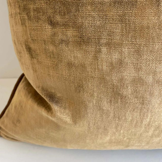 Modern Royal Velvet Accent Pillow With Insert For Sale - Image 3 of 5