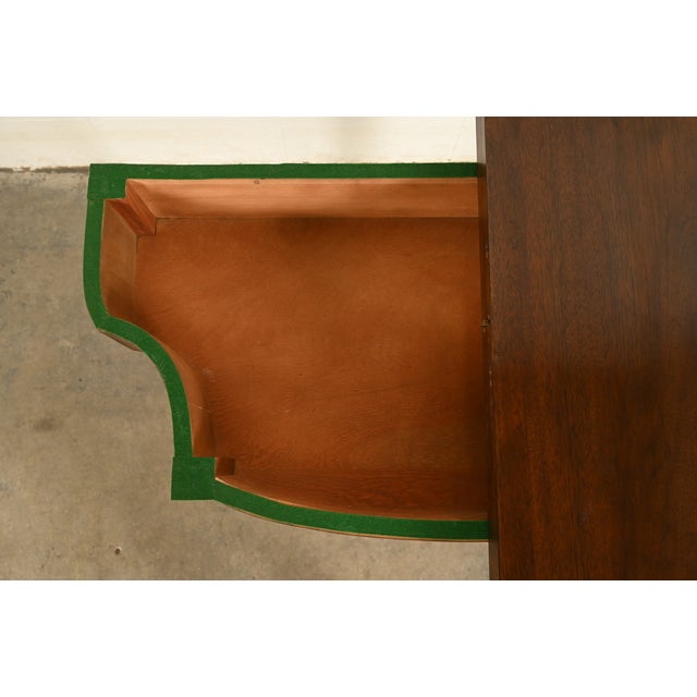 Baker Furniture Federal Inlaid Mahogany Flip-Top Console or Game Table For Sale In South Bend - Image 6 of 17