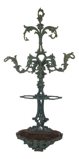 Ornate Victorian-Style Coat Rack in Cast Iron