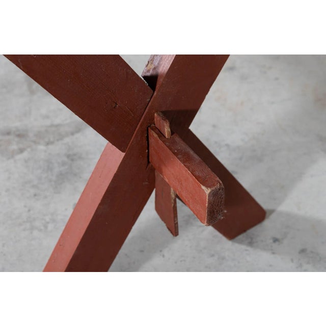 19th Century French Gypsy Trestle Table For Sale - Image 10 of 13