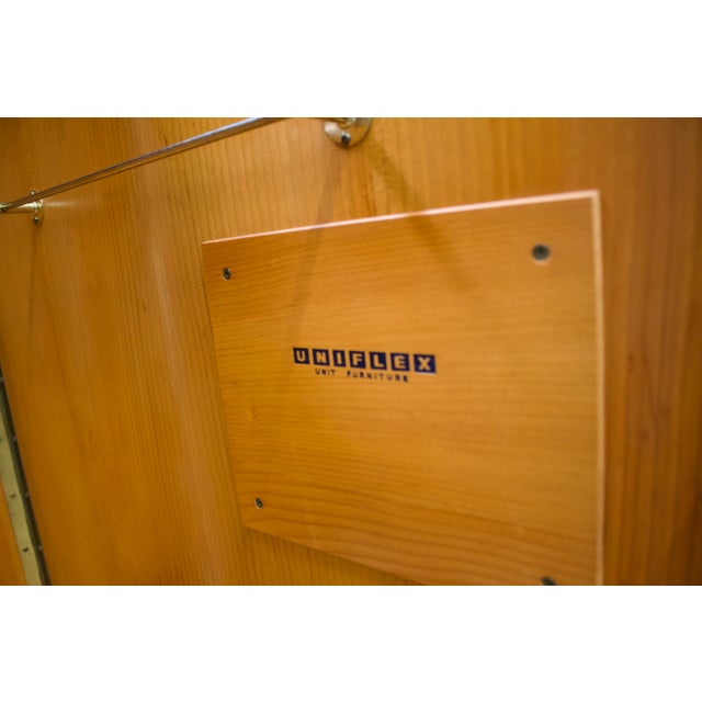 Mid-Century Modern Teak Wardrobe from Uniflex, 1960s For Sale - Image 10 of 12