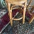 Boho Chic 1970s Pair of Boho Woven Wicker Counter Stools For Sale - Image 3 of 7