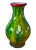 Art Glass Vase White Flower Design For Sale - Image 9 of 12