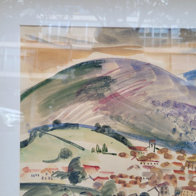 Menchu Gal, Txingudi Bay and Mount San Marcial, 20th Century, Watercolor on Paper For Sale - Image 15 of 18