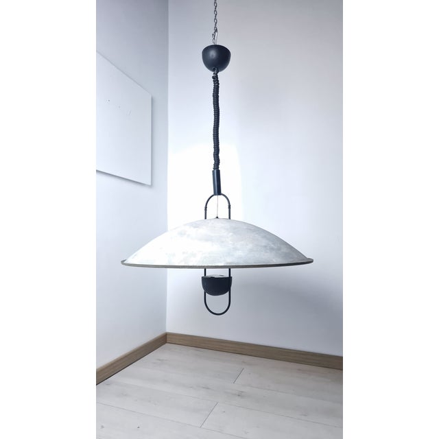 Macumba Metal Pendant Lamp by Orni Halloween for Artemide, 1980s For Sale - Image 9 of 9