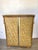 Vintage Detecto mid-century modern clothes hamper in a gold foil vinyl pattern with an atomic starburst accent.Pairs...