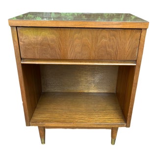 1960s Mid Century Laminate Top Night Stand For Sale