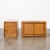 Brutalist pair of elm wood two-door cupboards with picture frame detail and planked side panels, by Maison Regain, France...