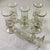 A set of six authentic French Bell Epoque Era Absinthe glasses, circa 1890-1910. These heavy glasses were used in French...
