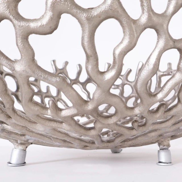 Faux Coral Fruit Bowl For Sale In West Palm - Image 6 of 7