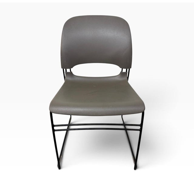 Herman Miller Modern Herman Miller Limerick Stacking Chairs - Set of 4 For Sale - Image 4 of 7