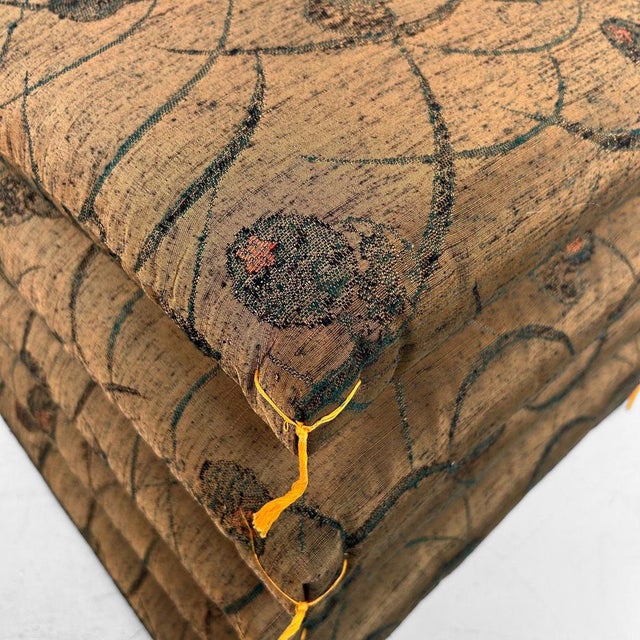 Vintage Japanese Zabuton Floor Cushions, 1980s, Set of 5 For Sale - Image 11 of 18