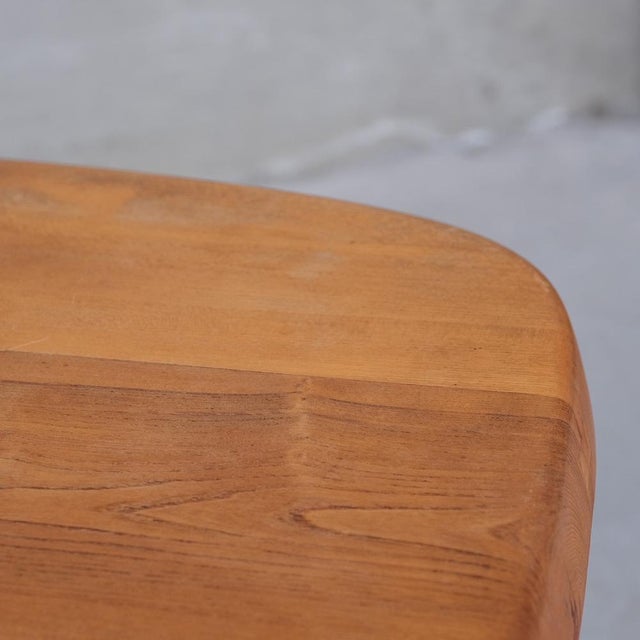 Brown Mid-Century French Elm Aban T35B Dining Table from Pierre Chapo, 1970s For Sale - Image 8 of 13