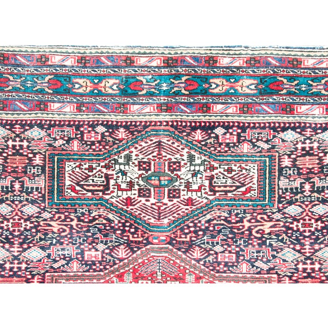 Blue Early 20th Century Shirvan Rug For Sale - Image 8 of 14