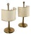 Mid-Century Brass Bedside Lamps, Italy, 1970s, Set of 2 For Sale
