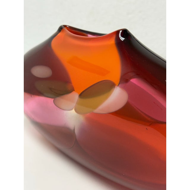 Glass Bengt Hokanson & Trefny Dix Art Glass Vase For Sale - Image 7 of 12
