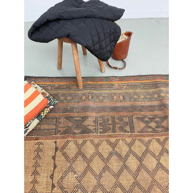 1950s Mauritanian Palm Rug, 1950s For Sale - Image 5 of 18