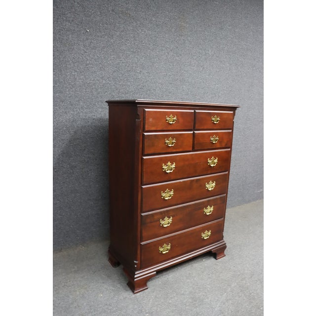 Traditional Late 20th Century Kincaid Furniture Cherry Gentleman’s Chest For Sale - Image 3 of 10