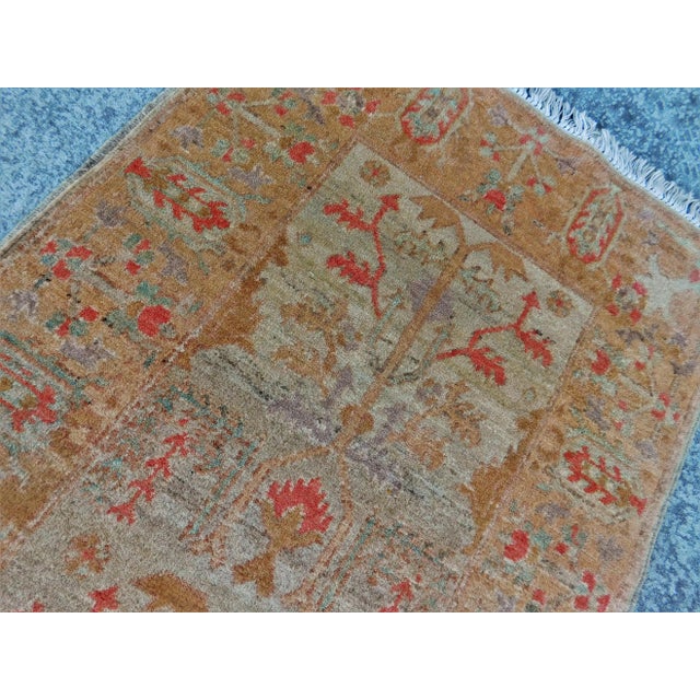 1990s Vintage Hand Knotted Agra Style Runner Rug. 2'8"x 11'2" For Sale - Image 4 of 8
