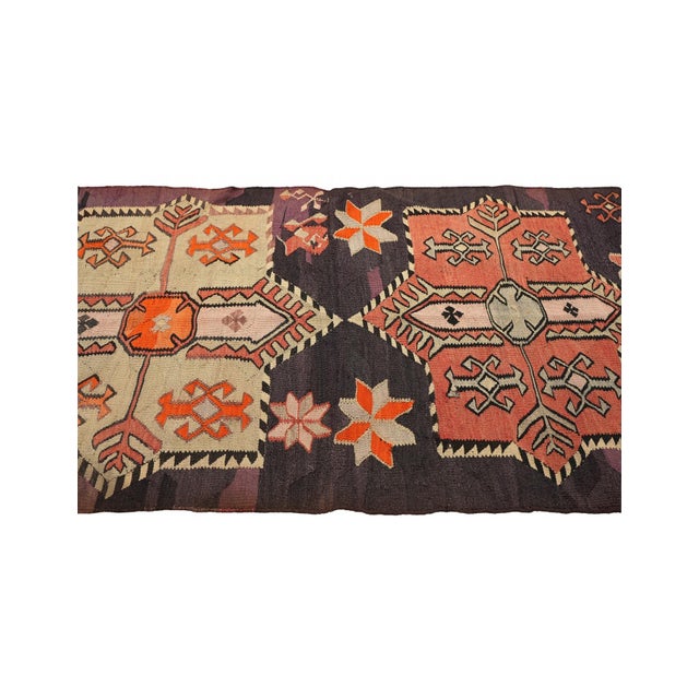 Vintage Decorative Small Kars Kilim Rug - 3`6″ X 6`0″ For Sale - Image 4 of 6